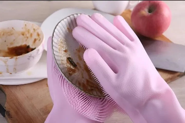 Pair of 2 Silicone Kitchen Gloves