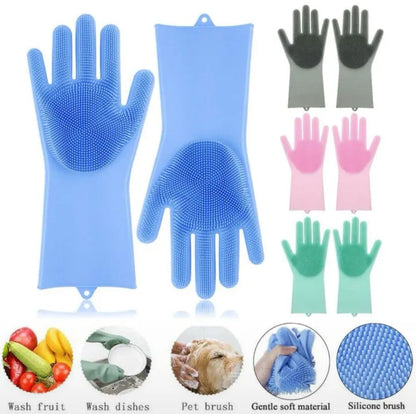 Pair of 2 Silicone Kitchen Gloves